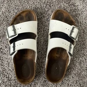 White Birkenstock Arizona